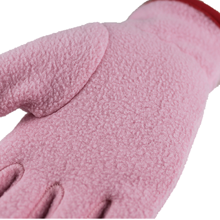 Custom logo Wholesale Premium Fur Winter Warm Fleece Hand Gloves for Women